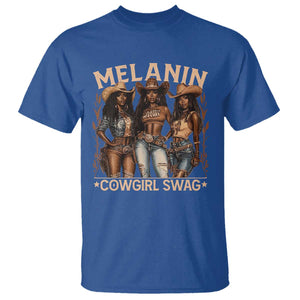 Melanin Cowgirls T Shirt Black History Month African Melanin Pride TS10 Royal Blue Print Your Wear