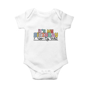 It's My Birthday Sign My Baby Onesie TS10 White Print Your Wear