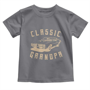Funny Grandpa Classic Car Graphic Toddler T Shirt TS10 Charcoal Print Your Wear