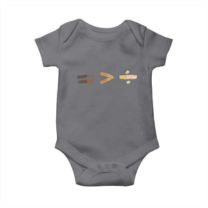 Equality Is Better than Division Baby Onesie Equal Rights Math Symbol TS10 Charcoal Print Your Wear
