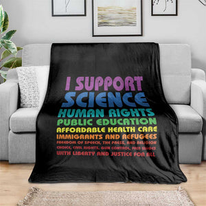 I Support Progressive Liberal Democratic Causes Protest Throw Blanket TS10 Print Your Wear