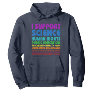 I Support Progressive Liberal Democratic Causes Protest Hoodie TS10 Navy Print Your Wear