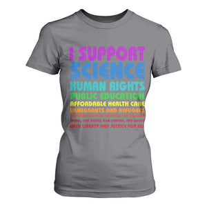 I Support Progressive Liberal Democratic Causes Protest T Shirt For Women TS10 Charcoal Print Your Wear