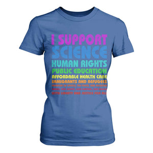 I Support Progressive Liberal Democratic Causes Protest T Shirt For Women TS10 Royal Blue Print Your Wear