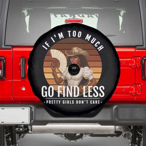 Black History African Melanin Cowgirl Spare Tire Cover Country Girls African American Western Tribute TS10 Black Print Your Wear
