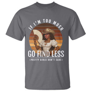 Black History African Melanin Cowgirl T Shirt Country Girls African American Western Tribute TS10 Charcoal Print Your Wear