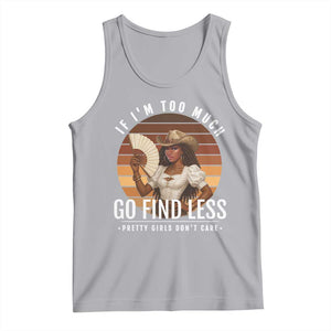 Black History African Melanin Cowgirl Tank Top Country Girls African American Western Tribute TS10 Athletic Heather Print Your Wear