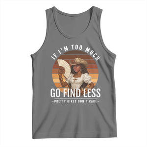 Black History African Melanin Cowgirl Tank Top Country Girls African American Western Tribute TS10 Black Heather Print Your Wear