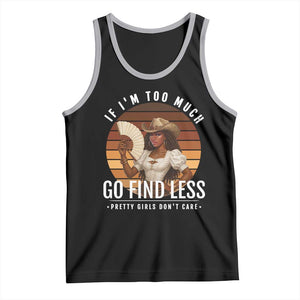 Black History African Melanin Cowgirl Tank Top Country Girls African American Western Tribute TS10 Black Athletic Heather Print Your Wear