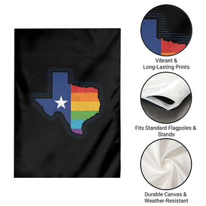 LGBTQ Texas State Flag Garden Flag TS10 Print Your Wear