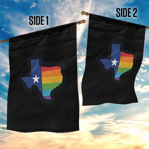 LGBTQ Texas State Flag Garden Flag TS10 Print Your Wear