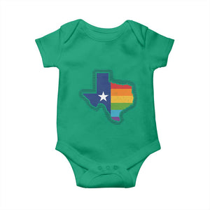LGBTQ Texas State Flag Baby Onesie TS10 Irish Green Print Your Wear