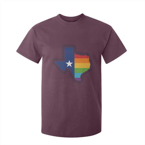 LGBTQ Texas State Flag T Shirt For Kid TS10 Maroon Print Your Wear