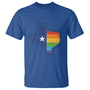 LGBTQ Texas State Flag T Shirt TS10 Royal Blue Print Your Wear