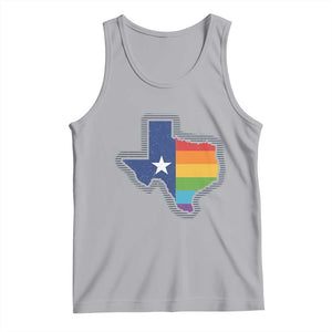 LGBTQ Texas State Flag Tank Top TS10 Athletic Heather Print Your Wear