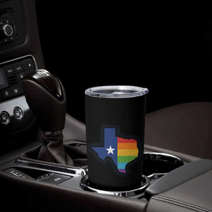 LGBTQ Texas State Flag Tumbler Cup TS10 Print Your Wear