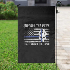 Police K9 Garden Flag Support The Paws That Enforce The Laws US Flag TS10 Print Your Wear