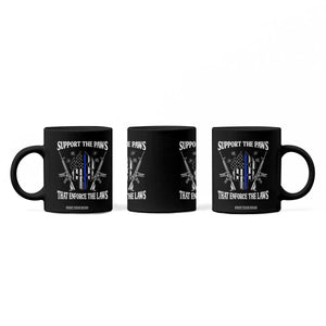 Police K9 Coffee Mug Support The Paws That Enforce The Laws American Flag TS10 Print Your Wear