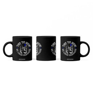 Funny Police K9 Coffee Mug Try To Run He Like Fast Food TS10 Print Your Wear