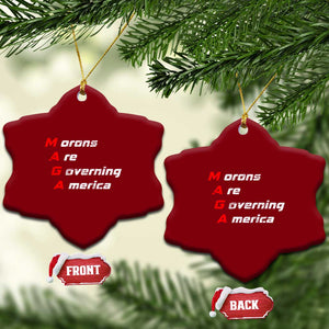 Morons Are Governing America Ceramic Ornament TS10 Print Your Wear