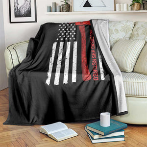 The Legend Has Retired Firefighter Throw Blanket Vintage Retirement Gifts Fireman American Flag TS10 Print Your Wear