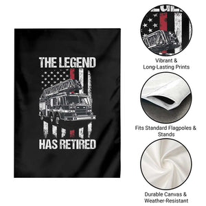 Retired Firefighter Garden Flag American Flag Vintage Fireman Retirement Gifts TS10 Print Your Wear