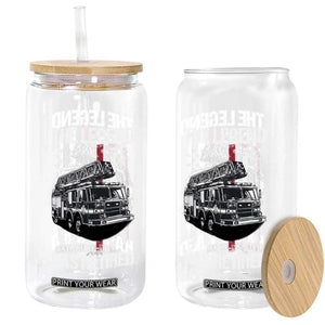 Retired Firefighter Glass Can American Flag Vintage Fireman Retirement Gifts TS10 Print Your Wear