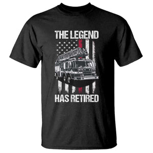 Retired Firefighter T Shirt American Flag Vintage Fireman Retirement Gifts TS10 Black Print Your Wear