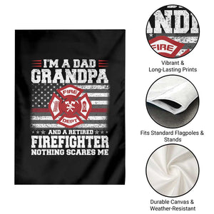 Retired Firefighter Grandpa Garden Flag Retro American Flag TS10 Print Your Wear