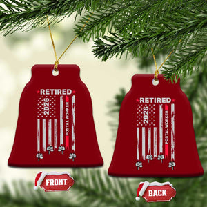 Retired Postal Worker 2026 Ceramic Ornament Retro US Flag Mailman Postman Retirement Gifts TS10 Print Your Wear