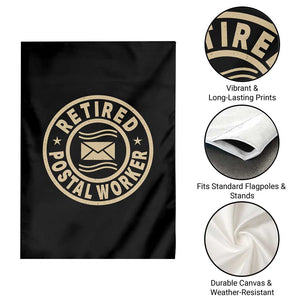 Retired Postal Worker Garden Flag Mailman Postman Vintage Retirement Gifts TS10 Print Your Wear