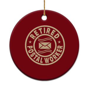 Retired Postal Worker Ceramic Ornament Mailman Postman Vintage Retirement Gifts TS10 1pc Red Print Your Wear