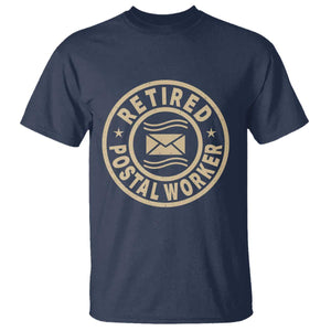 Retired Postal Worker T Shirt Mailman Postman Vintage Retirement Gifts TS10 Navy Print Your Wear