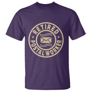 Retired Postal Worker T Shirt Mailman Postman Vintage Retirement Gifts TS10 Purple Print Your Wear