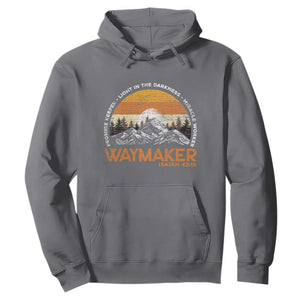 Vintage Christian Hoodie Isaiah 42:16 Waymaker Promise Keeper Miracle Worker TS10 Charcoal Print Your Wear