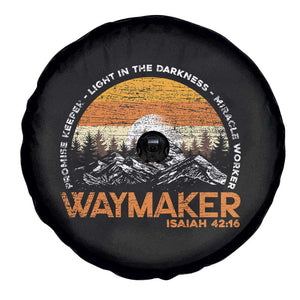 Vintage Christian Spare Tire Cover Isaiah 42:16 Waymaker Promise Keeper Miracle Worker TS10 Print Your Wear
