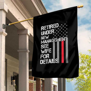 Retirement Gifts For Men Garden Flag Retired Under New Management See Wife Retired Dad TS10 Print Your Wear