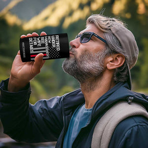Retirement Gifts For Men 4 in 1 Can Cooler Tumbler Retired Under New Management See Wife Retired Dad TS10 Print Your Wear