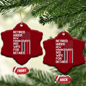 Retirement Gifts For Men Ceramic Ornament Retired Under New Management See Wife Retired Dad TS10 Print Your Wear