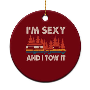 Funny Camping RV Ceramic Ornament Im Sexy And I Tow It Vintage Camper Truck TS10 1pc Red Print Your Wear