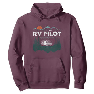 RV Pilot Camping Hoodie Retro Motorhome Travel Vacation Gift TS10 Maroon Print Your Wear