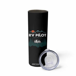 RV Pilot Camping Skinny Tumbler Retro Motorhome Travel Vacation Gift TS10 Print Your Wear