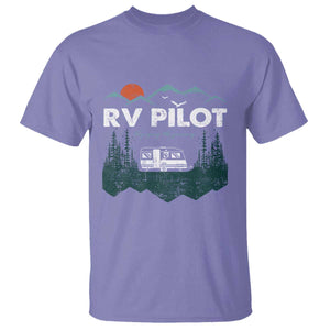 RV Pilot Camping T Shirt Retro Motorhome Travel Vacation Gift TS10 Violet Print Your Wear
