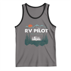 RV Pilot Camping Tank Top Retro Motorhome Travel Vacation Gift TS10 Deep Heather Black Print Your Wear