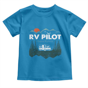 RV Pilot Camping Toddler T Shirt Retro Motorhome Travel Vacation Gift TS10 Sapphire Print Your Wear