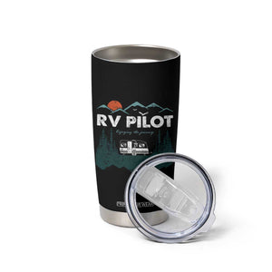 RV Pilot Camping Tumbler Cup Retro Motorhome Travel Vacation Gift TS10 Print Your Wear