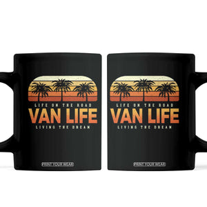 Van Life Coffee Mug Retro Camping RV Motorhome Travel Vacation Gift TS10 Black Print Your Wear