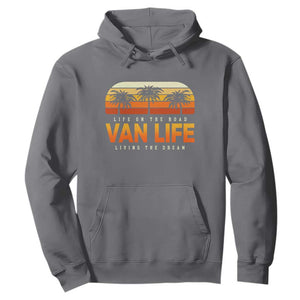 Van Life Hoodie Retro Camping RV Motorhome Travel Vacation Gift TS10 Charcoal Print Your Wear