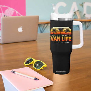 Van Life Tumbler With Handle Retro Camping RV Motorhome Travel Vacation Gift TS10 Print Your Wear