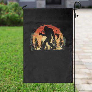 Bigfoot Fishing Garden Flag Funny Retro Sasquatch Fisherman Dad TS10 Print Your Wear